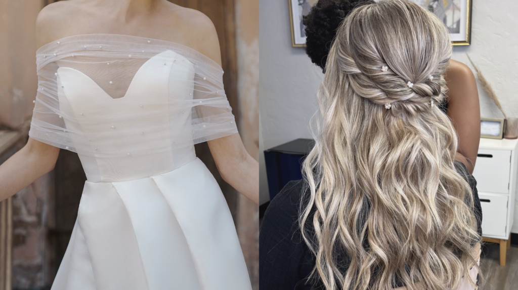 wedding hairstyles by neckline bridal hair ideas - Sweetheart Neckline