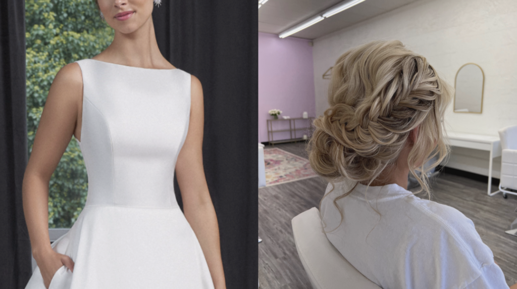 wedding hairstyles by neckline bridal hair ideas - Boatneck