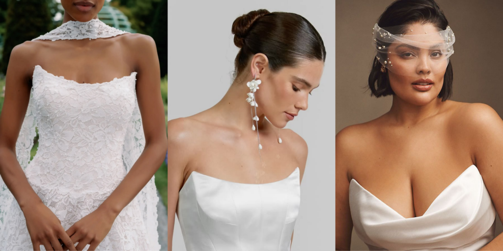 Wedding Accessories by Neckline - cat eye or scoop