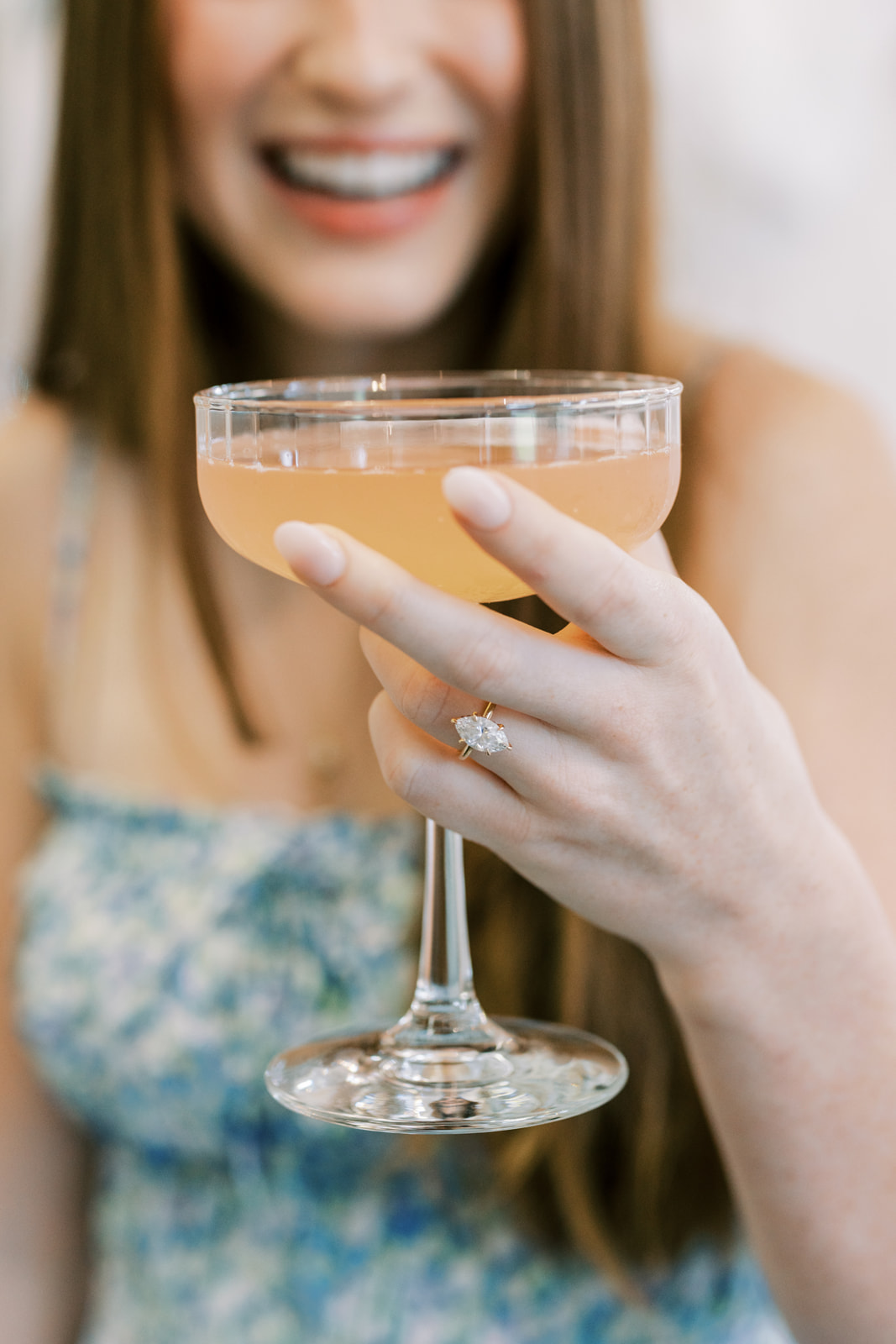 A peach bellini at La Mariée